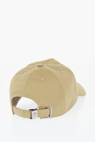Cappello Da Baseball in Twill di Cotone con Logo In Rilievo