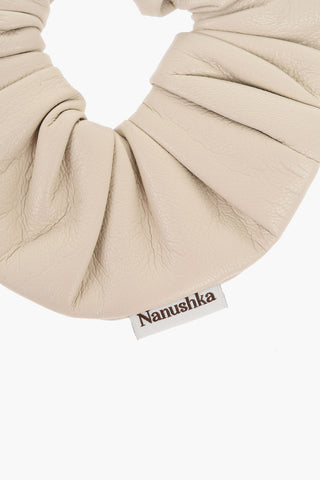 Scrunchie in Pelle Vegan a Tinta Unita