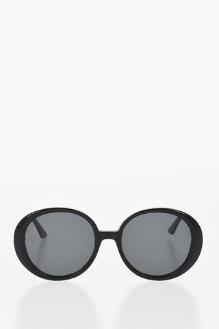 Solid Color Oversized Round Sunglasses