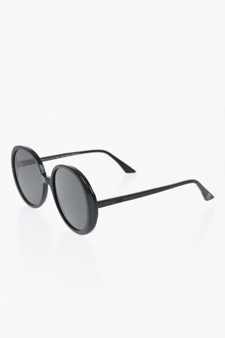 Solid Color Oversized Round Sunglasses