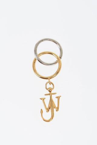 Brass ANCHOR Interlocking Ring