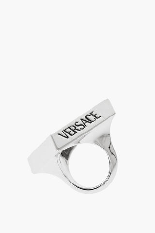 Anello Squadrato in Metallo Lucido 