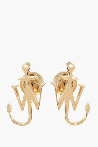 Golden Effect Brass ANCHOR Earrings
