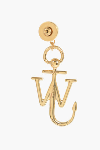 Orecchino Singolo CRYSTAL ANCHOR in Ottone Effetto Dorato