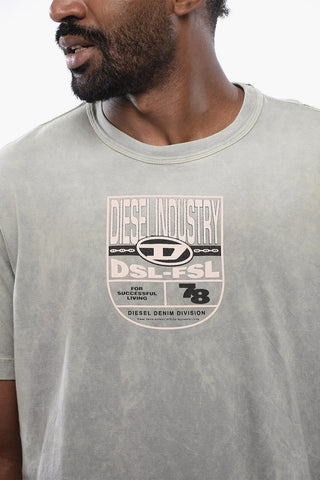 T-Shirt Girocollo T-JUST-N17 Effetto Vintage