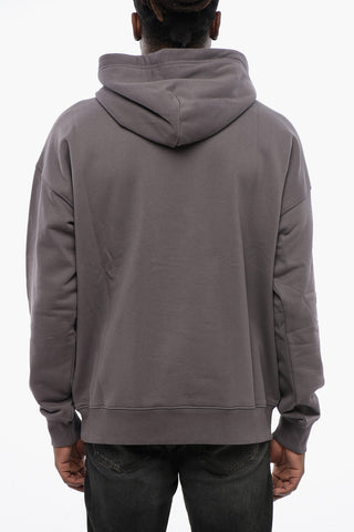Solid Color S-ROB-HOOD-DOVAL-PJ Hoodie with Patch Pocket