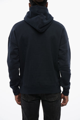 Solid Color S-ROB-HOOD-DOVAL-PJ Hoodie with Patch Pocket