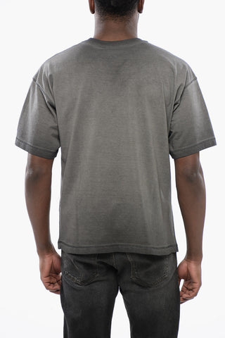 UNISEX Solid Color T-BUXT-N4 Crewneck T-Shirt with D-Heart Detail