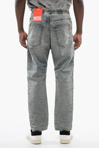 Solid Color 2040 D-AMAGE Jogg Jeans with Drawstring Waist 18cm