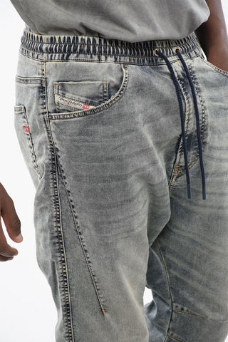 Solid Color 2040 D-AMAGE Jogg Jeans with Drawstring Waist 18cm