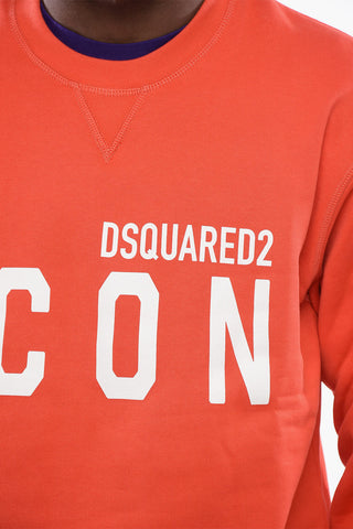 ICON Crewneck Sweatshirt with Logo Print