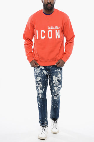 ICON Crewneck Sweatshirt with Logo Print