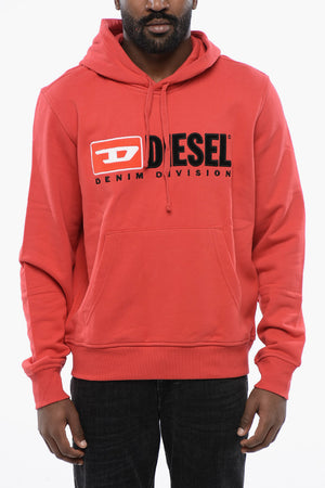 Hoodie S-GINN-HOOD-DIV in Uni mit gesticktem Logo