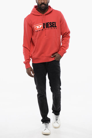 Hoodie S-GINN-HOOD-DIV in Solid Color with Embroidered Logo