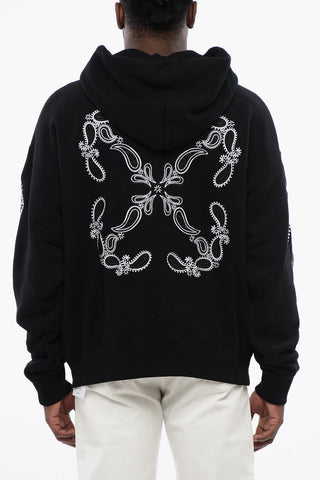 felpa Hoodie BANDANA ARR SKATE  con Ricami a Contrasto