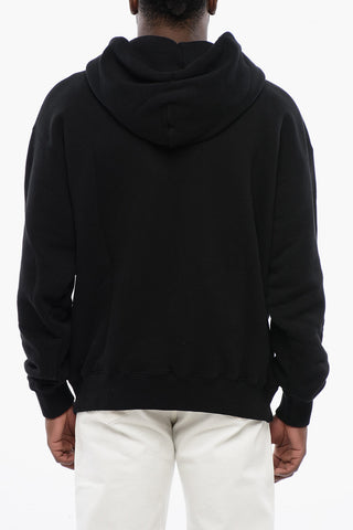 Cotton QUOTE NUMBER SKATE Hoodie with Contrast Print