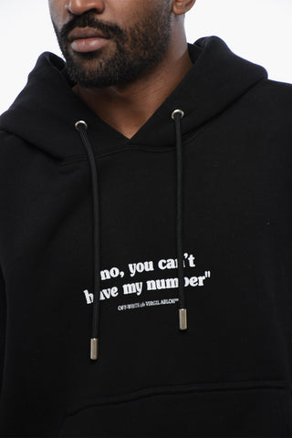 Cotton QUOTE NUMBER SKATE Hoodie with Contrast Print