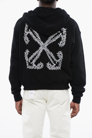 Hoodie TATTOO ARROW ZIP SKATE with 2 Pockets and Zip Closure