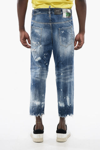 Distressed BOSTON Denims with Light Wash