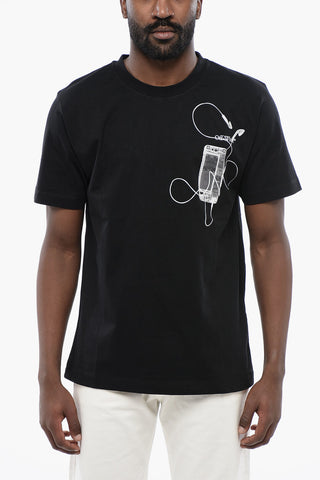 Printed Slim Fit Crew-neck T-Shirt