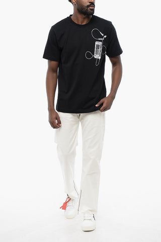 Printed Slim Fit Crew-neck T-Shirt