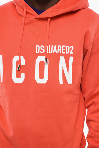 ICON Hoodie Sweatshirt with Logo Print
