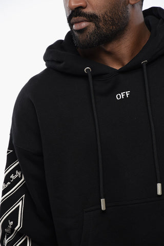 Solid Color VARSITY DIAGS SKATE Hoodie With Patch Pocket
