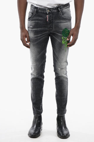 Jeans Super Twinky GOTHROSE con Dettaglio Floccato