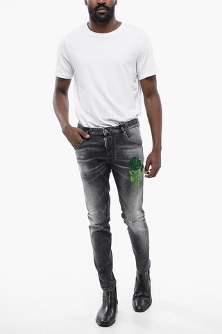 Jeans Super Twinky GOTHROSE con Dettaglio Floccato