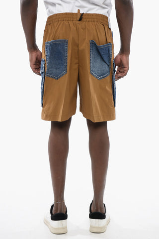 Nylon Shorts BOXER with Denim Details