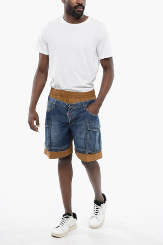 Nylon Shorts BOXER with Denim Details