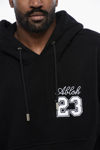 Embroidered Brushed Cotton Hoodie