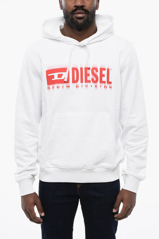 Felpa Hoodie S-GINN In Cotone con Stampa Sfumata