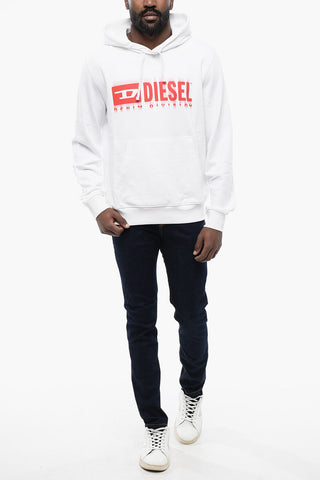Felpa Hoodie S-GINN In Cotone con Stampa Sfumata