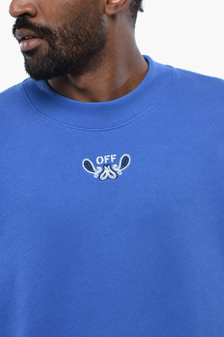 Brushed Cotton BANDANA ARROW Crewneck Sweatshirt
