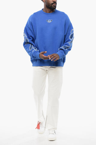 Brushed Cotton BANDANA ARROW Crewneck Sweatshirt