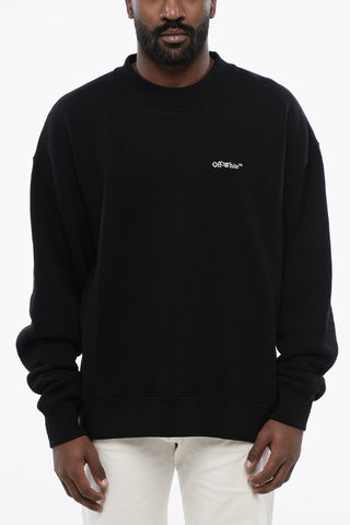 Brushed Cotton TATTOO ARROW Crewneck Sweatshirt