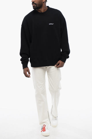 Brushed Cotton TATTOO ARROW Crewneck Sweatshirt