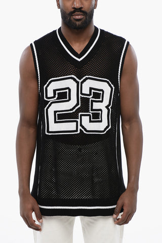 Tank Top VARSITY NET in Crochet Bicolore