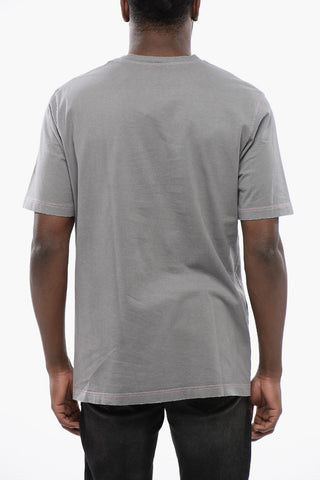 Faded Effect T-JUST-N13 Crewneck T-Shirt