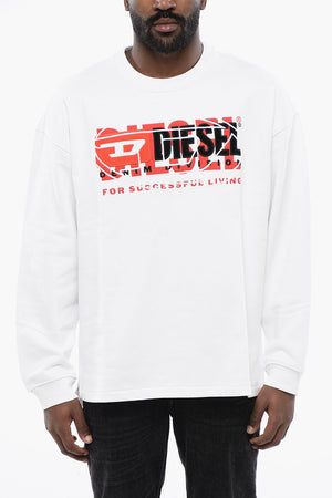 Rundhalssweatshirt S-BAXT-N1 aus gebürsteter Baumwolle