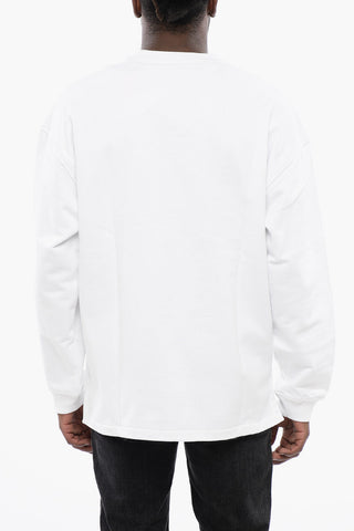 Rundhalssweatshirt S-BAXT-N1 aus gebürsteter Baumwolle