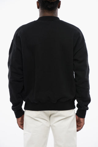 Solid Color CORNELY DIAGS SKATE Crew-neck Sweatshirt with Embroidery