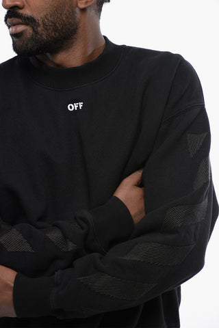 Solid Color CORNELY DIAGS SKATE Crew-neck Sweatshirt with Embroidery