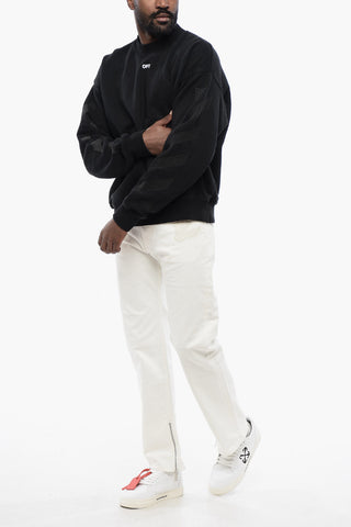 Solid Color CORNELY DIAGS SKATE Crew-neck Sweatshirt with Embroidery