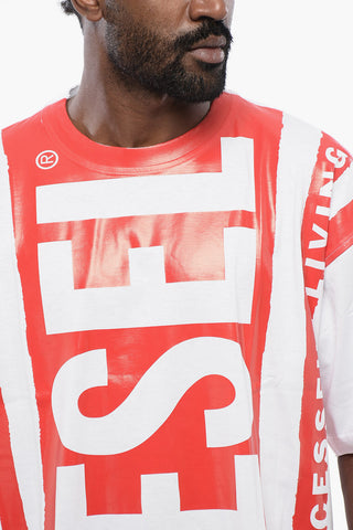 Crew-neck T-NABEL-M5 T-shirt with Maxi Frontal Logo
