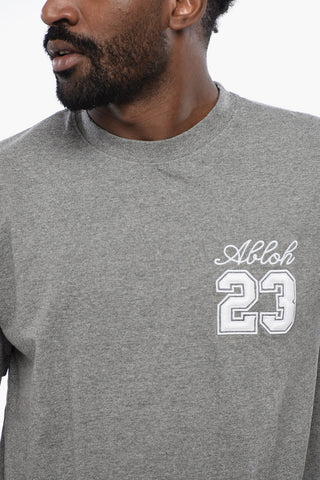 Slim Fit Crewneck T-Shirt with Embroideries