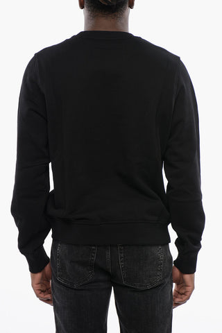 Felpa Girocollo S-GINN LOGO E17 in Cotone Garzato
