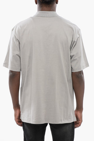 Polo T-VOR-OD in Jersey di Cotone con Mezza Zip e Dettaglio D-Logo