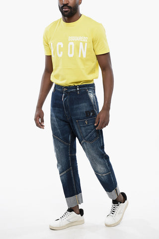 Dark-washed TAILORED COMBAT Denims